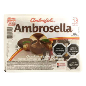 Huevitos de chocolate Ambrosella bandeja  18 uds