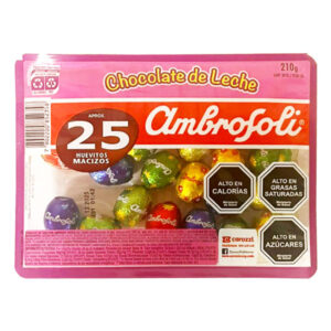 Huevitos de chocolate macizo Ambrosoli bandeja 25 uds