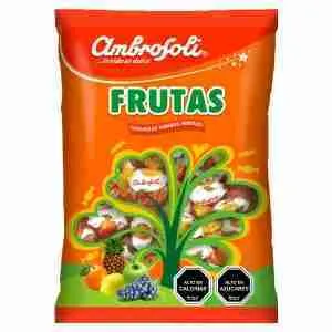 Caramelos Ambrosoli Frutas 340gr bolsa 100 uds