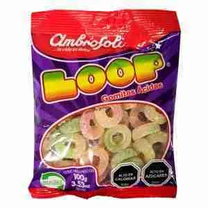 Gomitas ácidas Loop Ambrosoli 90gr