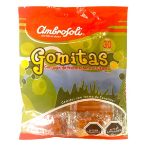 Gomitas conejitos Ambrosoli sabores frutales 270gr