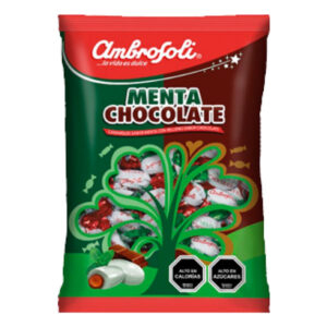Caramelos Ambrosoli menta chocolate 430gr bolsa 100 uds