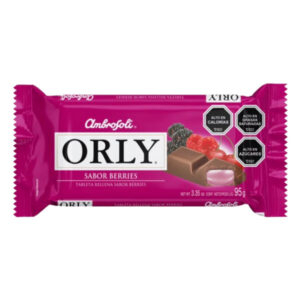 Chocolate Orly sabor berries 95gr