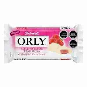 Chocolate Orly chocolate blanco relleno frambuesa 95gr