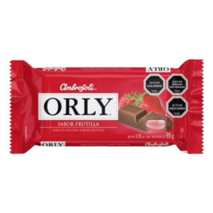 Chocolate Orly sabor frutilla 95gr