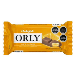 Chocolate Orly sabor naranja 95gr