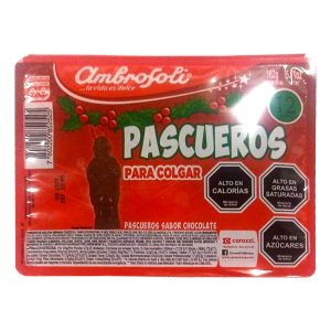 Chocolates Pascueros Ambrosoli para colgar bandeja 12 uds