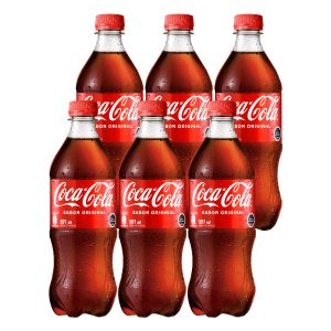 Bebida Coca Cola original 6 uds botella 591cc