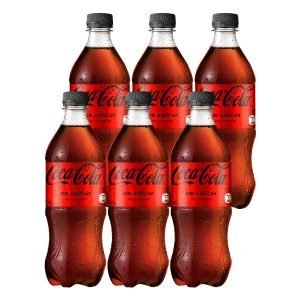 Bebida Coca Cola sin azúcar 6 uds botella 591cc