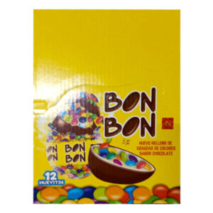 Huevos de chocolate con relleno Bon Bon display 12 uds