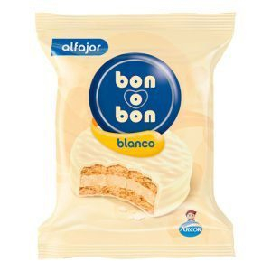 Alfajor Bon o Bon chocolate blanco 40gr