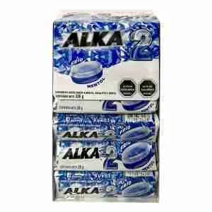 Caramelos Alka 2 frío mentol display 12 uds