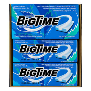 Chicle Bigtime refrescante 11gr display 20 uds