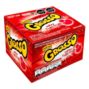Chicle Grosso tuti fruti 7gr display 100 uds