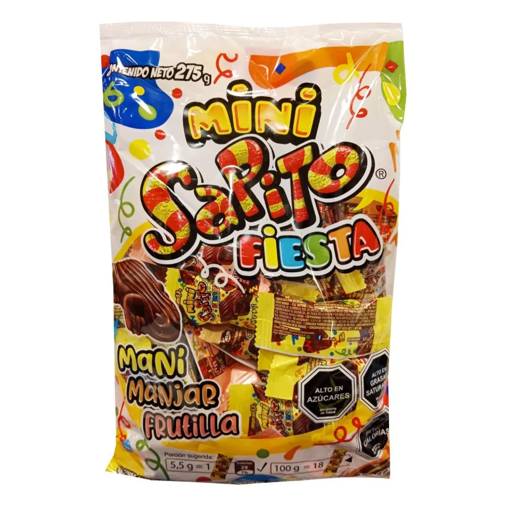 Chocolate mini Sapito fiesta bolsa 50 uds