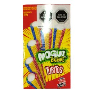 Masticables Mogul Extreme tubitos tutti frutti display 320gr