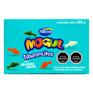 Gomitas Mogul tiburoncitos 25gr display 12 uds