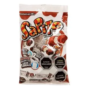 Chocolate relleno Sapito bolsa 6 uds
