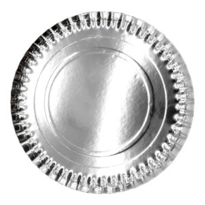 Bandeja cartón Feco Festivity 33cm plateado