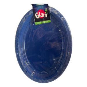 Bandeja ovalada Glam azul 5 uds