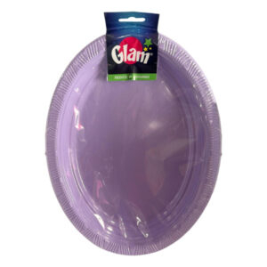 Bandeja ovalada Glam lila 5 uds