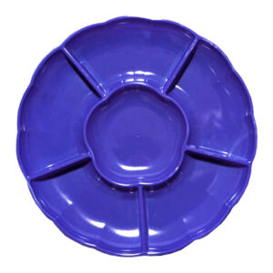 Bandeja plástica Feco Festivity 6 espacios morado 3 uds