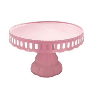 Bandeja plástica Feco Festivity torta rosado 24cm