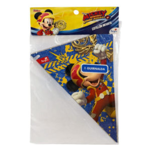 Banderín guirnalda triangular Argos Mickey aventuras sobre ruedas