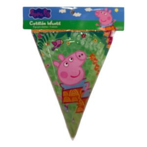 Banderín guirnalda triangular Glam Peppa Pig