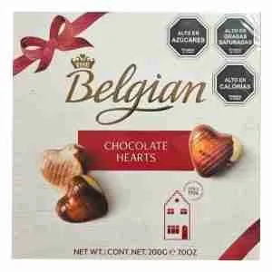 Bombones Belgian chocolate hearts 195gr
