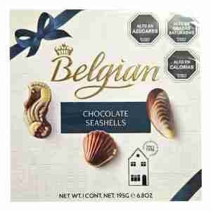 Bombones Belgian chocolate seashells 195gr