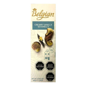 Bombones Belgian creamy vanilla seashells 65gr