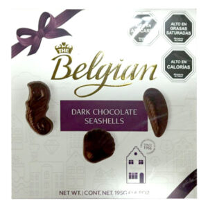 Bombones Belgian dark chocolate seashells 195gr