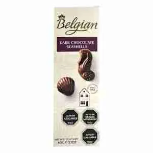 Bombones Belgian dark chocolate seashells 60gr