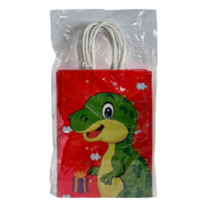 Bolsa papel Glam dinosaurio set 6 uds