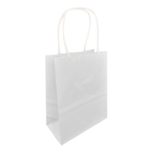 Bolsa kraft Feco Festivity 15x21x8cm 12 uds blanco