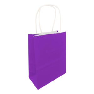 Bolsa kraft Feco Festivity 15x21x8cm 12 uds morado