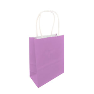 Bolsa kraft Feco Festivity 15x21x8cm 12 uds pastel lila