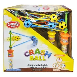 Juego entretenido con caramelo Crash Ball display 12 uds
