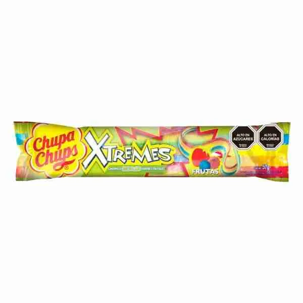 Caramelos Chupa Chups xtremes frutas 57gr