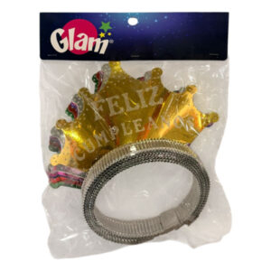 Cintillo Glam corona “Feliz Cumpleaños”