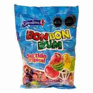 Caramelos Bon Bon Bum surtido tropical bolsa 24 uds