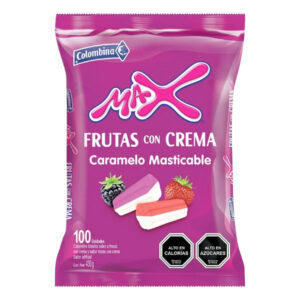 Masticables Max frutas con crema 430gr bolsa 100 uds
