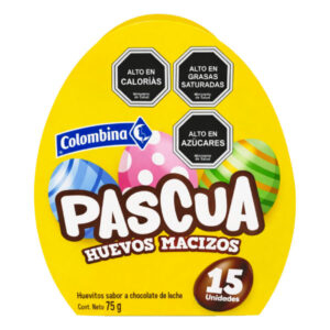 Huevitos macizos Pascua Colombina estuche 15 uds