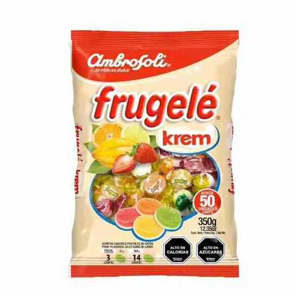 Gomitas Frugelé Krem 350gr bolsa 50 uds