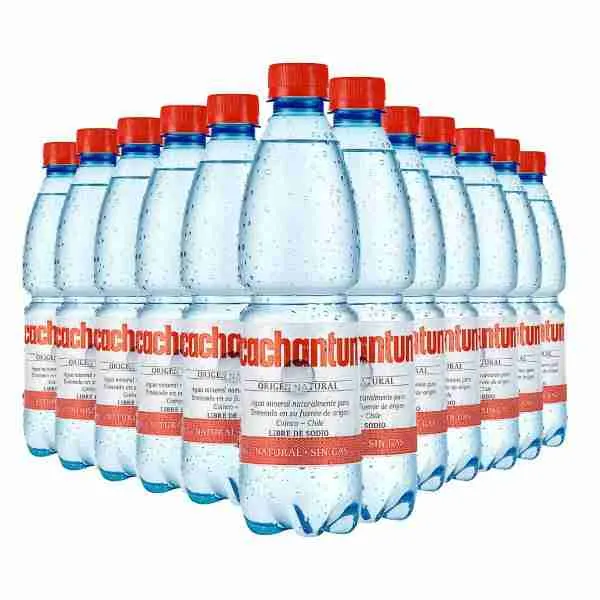 Agua mineral Cachantun sin gas 600cc 12 uds
