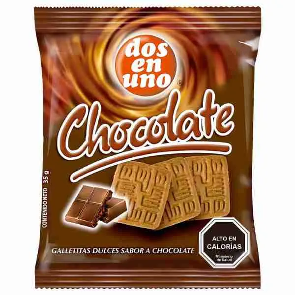 Galleta dulce Dos en Uno Chocolate 35gr