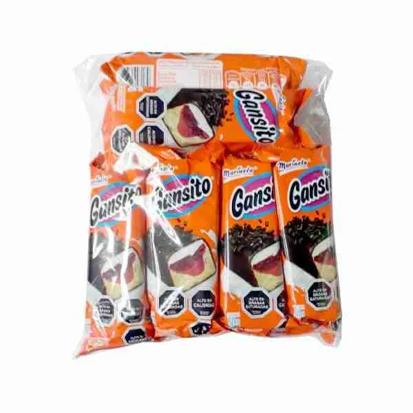 Bizcocho Gansito 50gr bolsa 10 uds