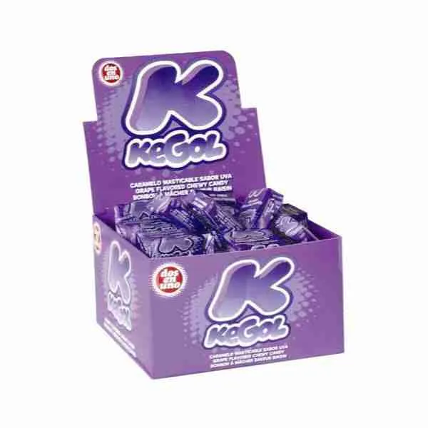 Caramelos Kegol uva display 48 uds