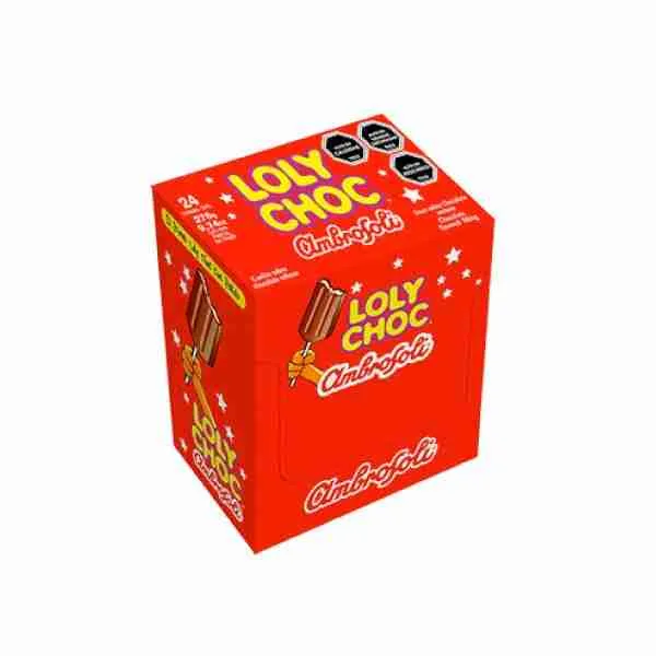 Chocolate Loly Choc paleta 11,5gr display 24 uds
